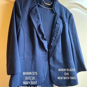 WHBM Navy Suit